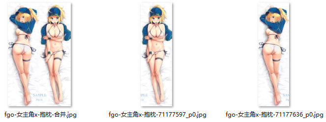Fate Grand Order 女主角 X 抱枕图