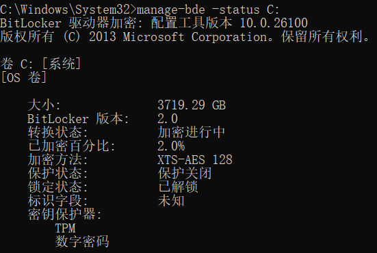 启用 BitLocker 磁盘加密的体验