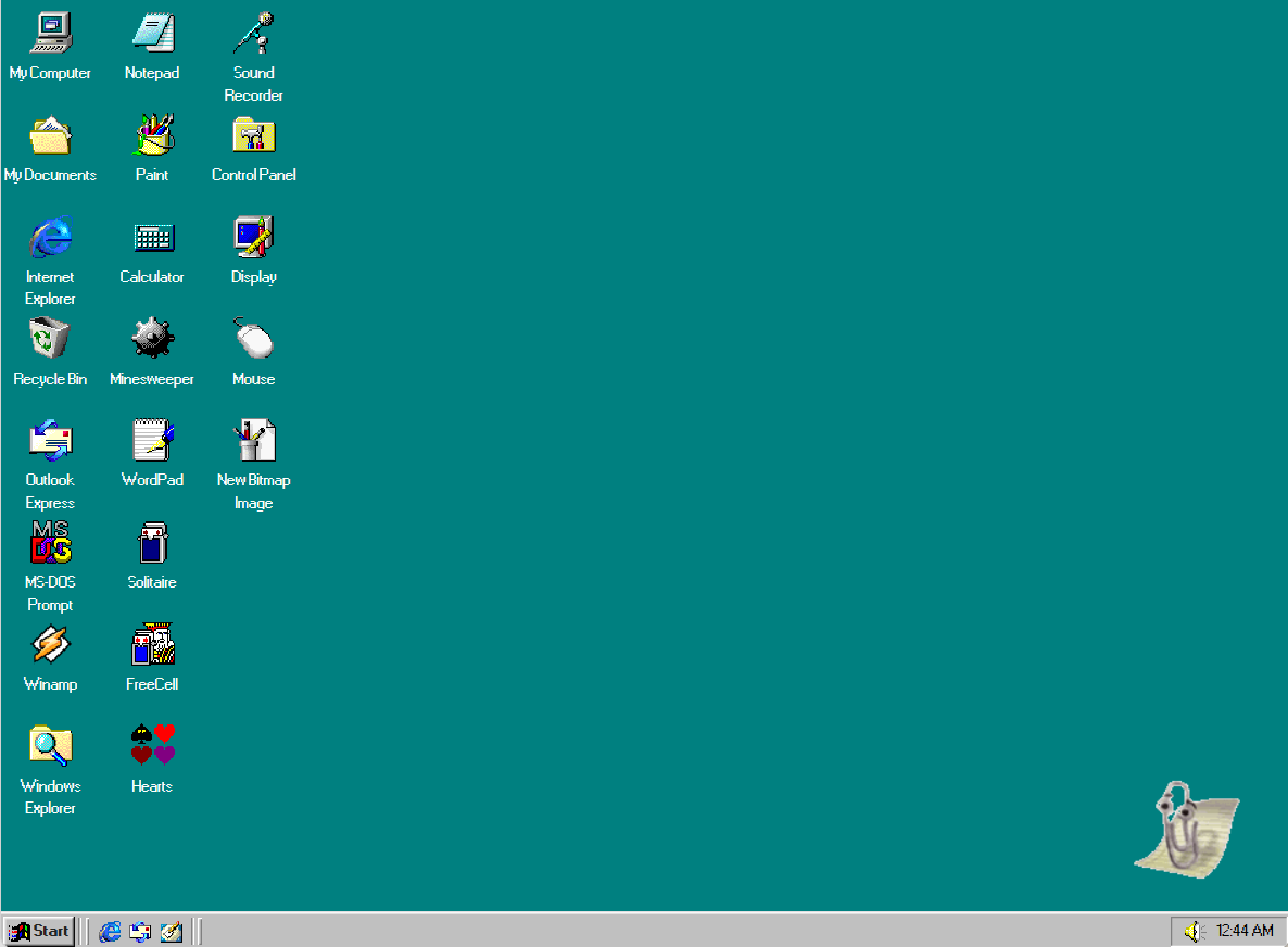  一个模仿了 Windows 98  的网站  no_lazy