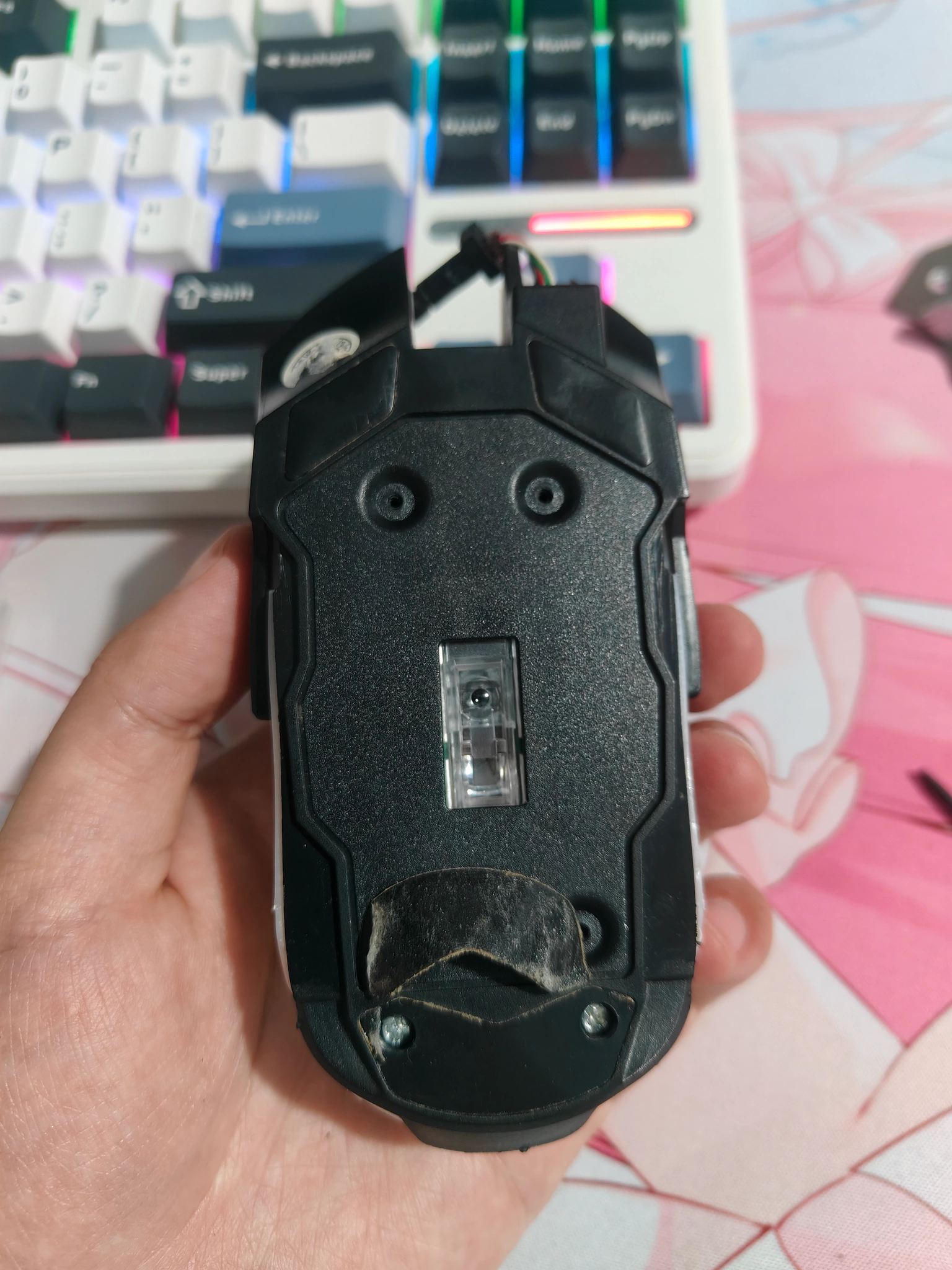 给沃野机械蛇鼠标替换微动