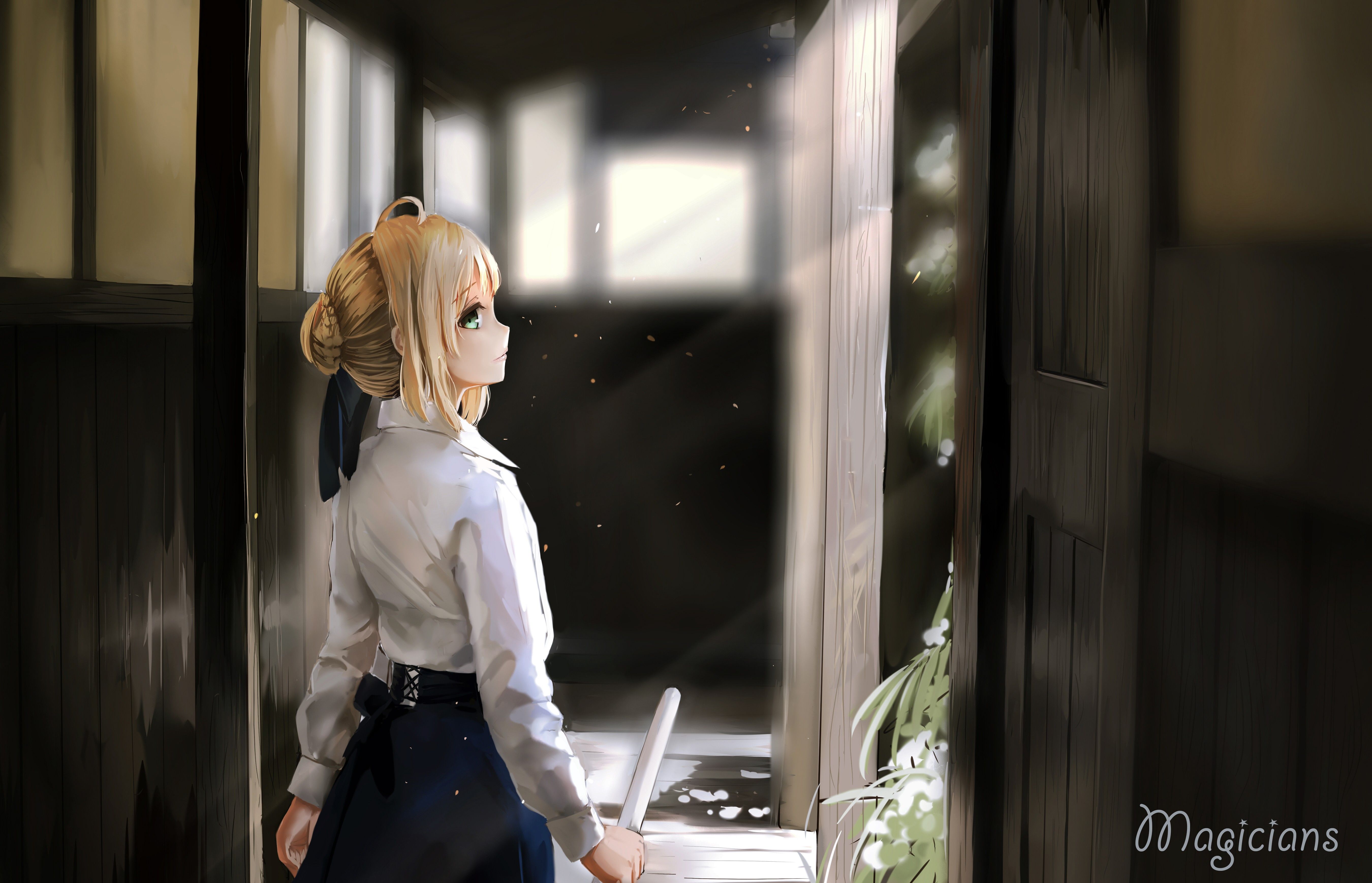 saber 美图 saber壁纸 saber同人图